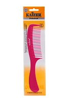 KAIZER Гребень пластиковый с ручкой, цвет розовый, фото 4