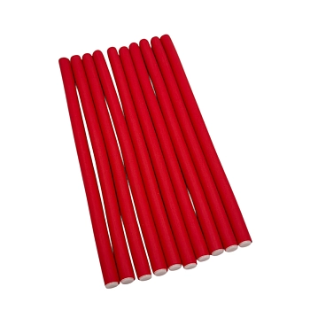 Бигуди-бумеранги красные 10мм/240мм 10 шт/уп