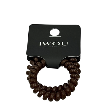 Резинка пружинка Глянец коричневая 2шт