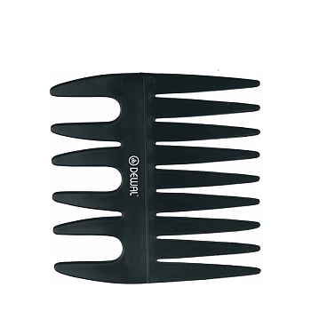 DEWAL PROFESSIONAL Гребень моделирующий двусторонний Эконом (черный) 8,5 см, фото 2