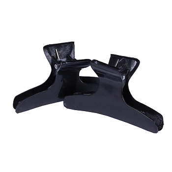 DEWAL PROFESSIONAL Зажим для волос Бабочка черный, пластик 8 см 12 шт/уп, фото 2