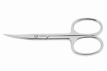 KAIZER Ножницы маникюрные, закругленные, серебро, ручная алмазная заточка, фото 2