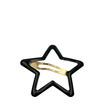Заколка клик-клак Звезда большая 6,5*6,5 см