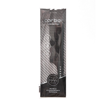 FRESHMAN Расческа плоская для стрижки машинкой / Collection Carbon, фото 3