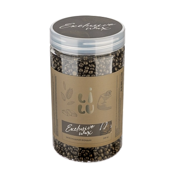 LILU Воск полимерный перламутровый в банке Шоколадный фондан / LILU Exclusive Wax 500 гр, фото 1