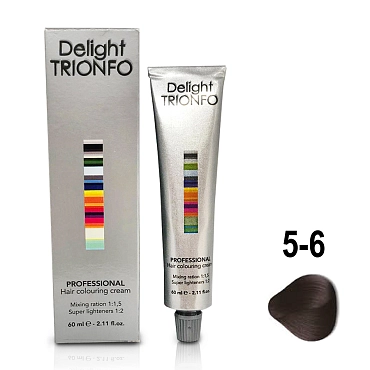 CONSTANT DELIGHT 5-6 крем-краска стойкая для волос, светло-коричневый шоколадный / Delight TRIONFO 60 мл