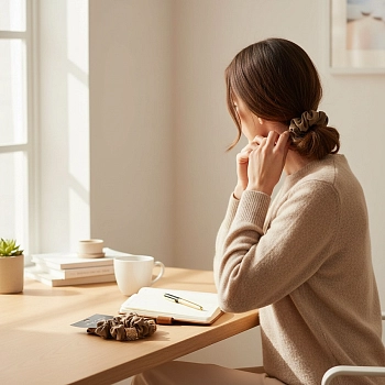 IWOU PROFESSIONAL Резинка для волос Софья латте 2шт, фото 2