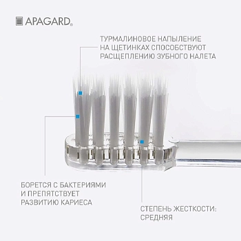 APAGARD Щетка зубная, белая / Apagard Whitening toothbrush, фото 3