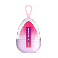 SOLOMEYA Спонж косметический для макияжа меняющий цвет, в упаковке-яйцо / Color Changing blending sponge Purple-pink 1 шт, фото 4