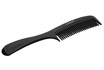 KAIZER Гребень пластиковый с ручкой, цвет черный, фото 3