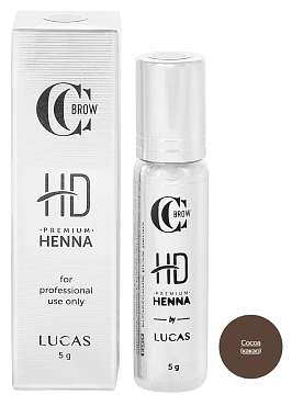 LUCAS’ COSMETICS Хна для бровей, какао / CC Brow Premium henna HD Cocoa 5 г
