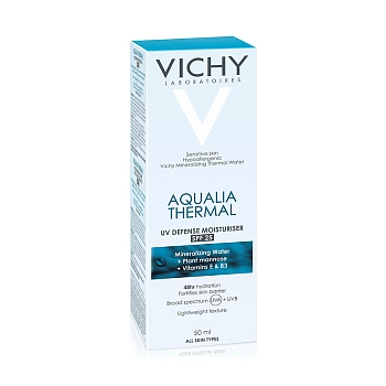 VICHY Эмульсия увлажняющая для лица SPF25 / PPD21 / Aqualia Thermal 50 мл, фото 3