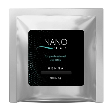 NANO TAP Хна для бровей в саше, черный / NanoTap dark 5 гр