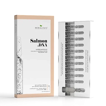 BIOBALANCE Ампулы для лица, содержащая DNA-гель из икры лосося / SUPER AMPOULE SALMON D.N.A 10*2 мл, фото 3