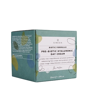 SINESIA Крем ребалансирующий увлажняющий для лица / BIOTIC FORMULAS PRE-BIOTIC HYALURONIC DAY CREAM 50 мл, фото 2