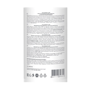 OLLIN PROFESSIONAL Шампунь восстанавливающий с экстрактом репейника / Reconstructing Shampoo wit BASIC LINE 750 мл, фото 2