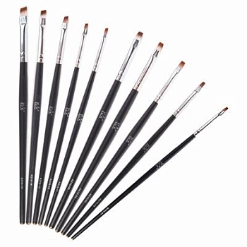 IRISK PROFESSIONAL Кисть прямая для геля, искусственный ворс, в тубе № 4, фото 2