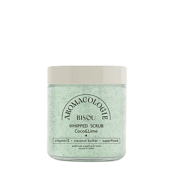 Скраб взбитый для тела Кокос-лайм / BISOU Aromacologie 250 мл