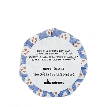 DAVINES SPA Воск сухой для текстурных матовых акцентов / Strong Dry Wax 75 мл, фото 4