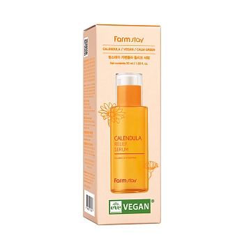 FARMSTAY Сыворотка восстанавливающая для лица с календулой / Calendula Relief Serum 50 мл, фото 2