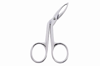 KAIZER Ножницы-пинцет для бровей, серебро, фото 3