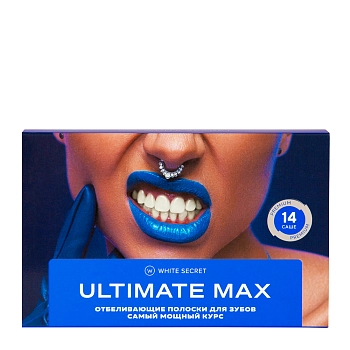 Полоски для мощного отбеливания на 10 тонов / White Secret Ultimate Max 14 шт