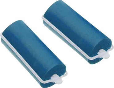 DEWAL BEAUTY Бигуди резиновые синие, d 16x70 мм 10 шт