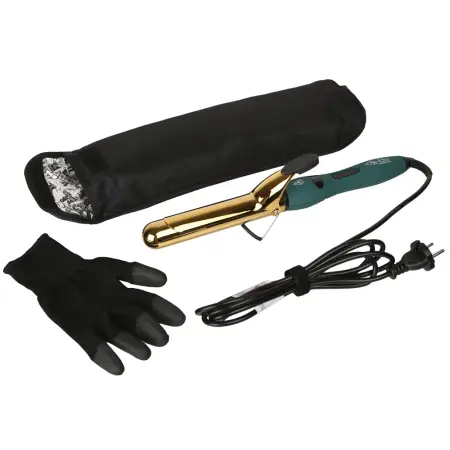 BE-UNI PROFESSIONAL Плойка для завивки волос Gold Titan с золотым зеркальным титановым покрытием 32 мм - 4