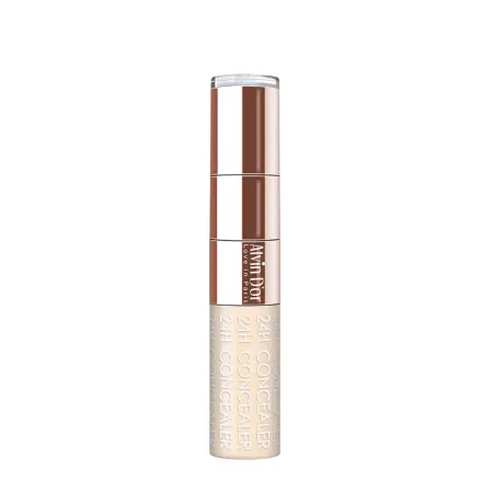 ALVIN D OR Консилер жидкий+спонж, тон 01 / 24H Full cover concealer 6 мл - 1