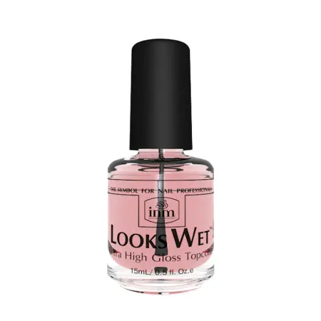 INM Покрытие верхнее с эффектом мокрого лака / Looks Weet 15 мл - 1