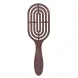 SOLOMEYA Расческа массажная для волос с натуральной щетиной, коричневая / Hair Brush with natural boar bristle Brown, фото 3
