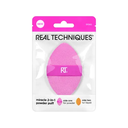 REAL TECHNIQUES Пуховка двусторонняя для пудры / Real Techniques Miracle 2-in-1 Powder Puff - 6