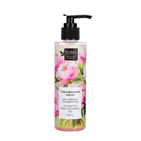 MI&KO Масло гидрофильное для глубокого очищения пор / It`s matte Deep cleaning oil Peony 200 мл - 1