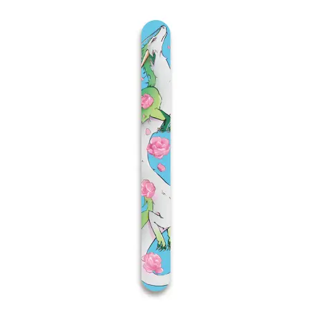 SOLOMEYA Пилка для ногтей 180/220 / Flower dragon Nail File 1 шт - 1