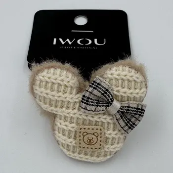 IWOU PROFESSIONAL Резинка для волос Мики белый 1шт, фото 2