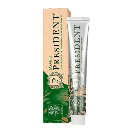 PRESIDENT Паста зубная / PRESIDENT Eco-Bio 75 гр - 2