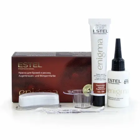 ESTEL PROFESSIONAL Краска для бровей и ресниц, коричнево-медный / Enigma - 4