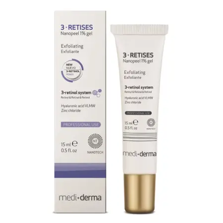 MEDI+DERMA Гель-эксфолиант с ретиноловой кислотой 1% / 3-RETISES Nanopeel gel 15 мл - 1