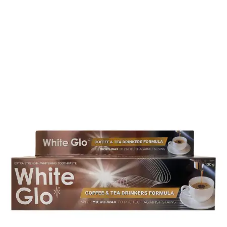 WHITE GLO Паста зубная отбеливающая для любителей кофе и чая / White Glo 100 гр - 3