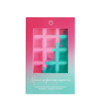 Бомбочка для ванны вафля, мятно-клубничная карамель / MiPASSiON 140 гр