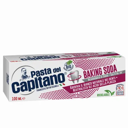 PASTA DEL CAPITANO Паста зубная Baking Soda / Для деликатного отбеливания с содой 100 мл - 2