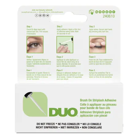 DUO Клей для накладных ресниц с витаминами прозрачный с кистью / Duo Brush On Clear Adhesive 5г - 5