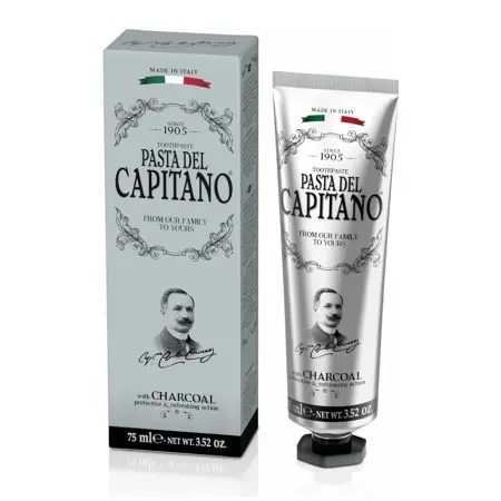 PASTA DEL CAPITANO Паста зубная с древесным углем / 1905 Charcoal 75 мл - 3
