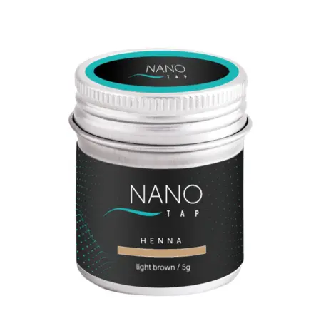 NANO TAP Хна для бровей в баночке, светло-коричневый / NanoTap light brown 5 гр - 1