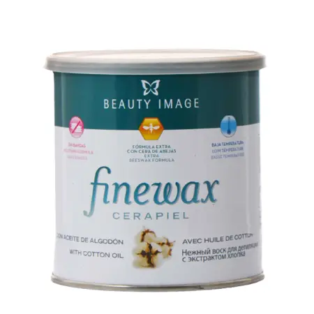 BEAUTY IMAGE Воск пленочный с экстрактом хлопка, банка / FINEWAX 400 г - 1