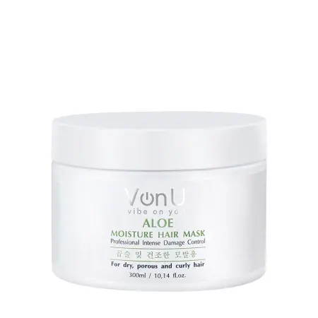 VON-U Маска увлажняющая для волос с алоэ вера / ALOE Moisture Hair Mask 300 мл - 1