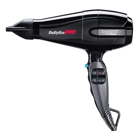 BABYLISS PRO Фен BaByliss Pro Caruso черный, ионизация, 2 насадки 2400 Вт - 1