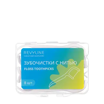 Зубочистка с нитью / Floss toothpicks 8 шт