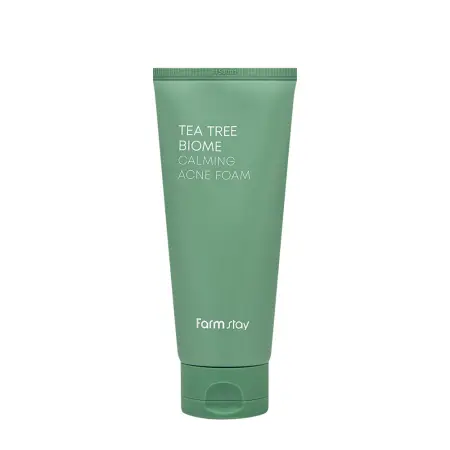 FARMSTAY Пенка успокаивающая для лица с чайным деревом / Tea Tree Biome Calming Acne Foam 180 мл - 1