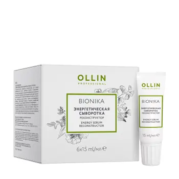 OLLIN PROFESSIONAL Сыворотка энергетическая Реконструктор / BioNika 6 х 15 мл, фото 2